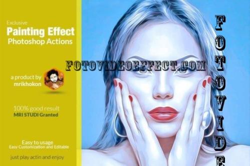 Painting Effect Photoshop Action - 1091998