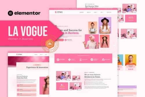 ThemeForest - La Vogue - Feminine Business Elementor Template Kit/40383960