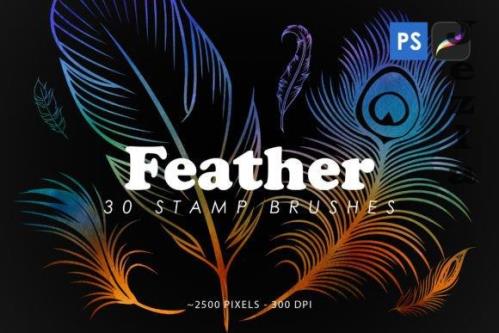 Feather Stamp Brushes