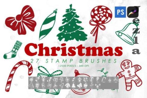 Christmas Stamp Brushes