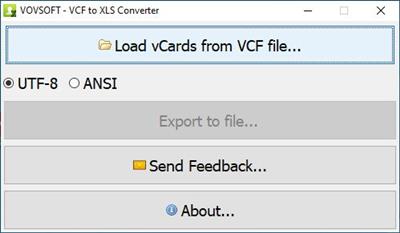 VovSoft VCF to XLS Converter 2.2  Multilingual