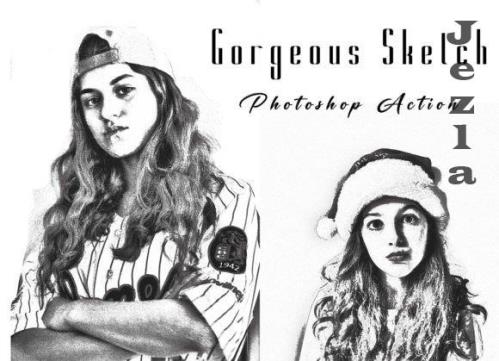 Gorgeous Sketch Photoshop Action - 10316845