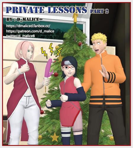 D Malice - Private Lessons Part 2 (Boruto) 3D Porn Comic