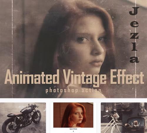Animated Vintage Effect - Photoshop Action - 40137561 Animated Vintage Effect - Photoshop Action - 40137561