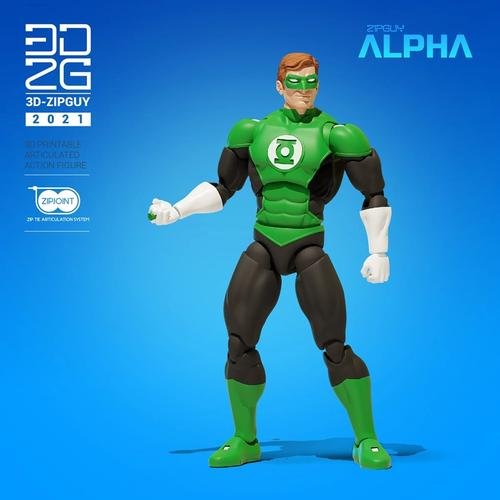 Emerald Guy Action Figure 3D Print