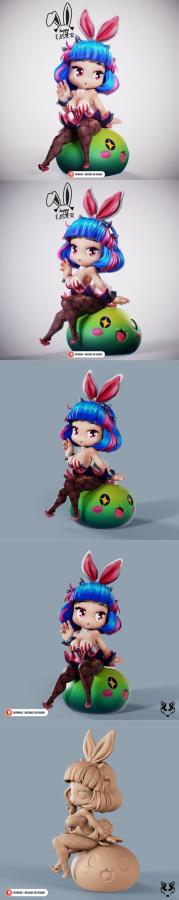 Bunny Girl Maple Story 3D Print