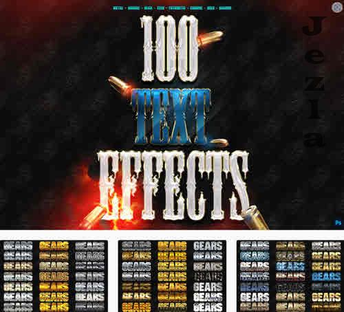 100 Photoshop Text Effects - 5RS2JPN