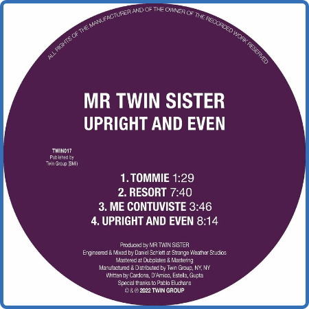 Mr Twin Sister - Upright and Even (2022)