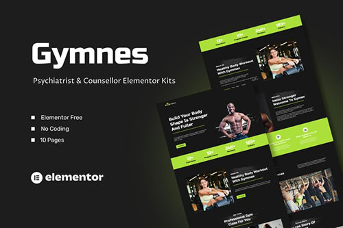 ThemeForest - Gymnes - Fiteness & Gym Elementor Template Kit/39518951