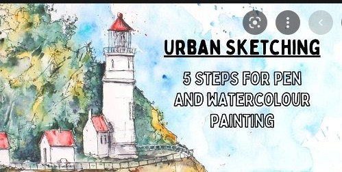 Urban Sketching in 5 Steps - Learn to Use Pen and Watercolour Techniques