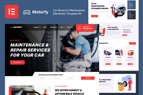 ThemeForest - Motorfy - Car Service & Maintenance Elementor Template Kit/39740958