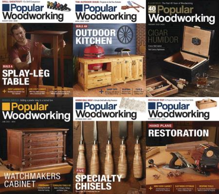 Popular Woodworking USA - 2022 Full Year Issues Collection