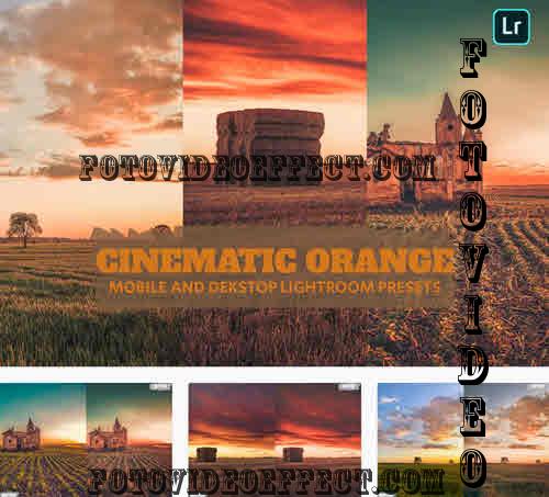 Cinematic Orange Lightroom Presets Dekstop Mobile