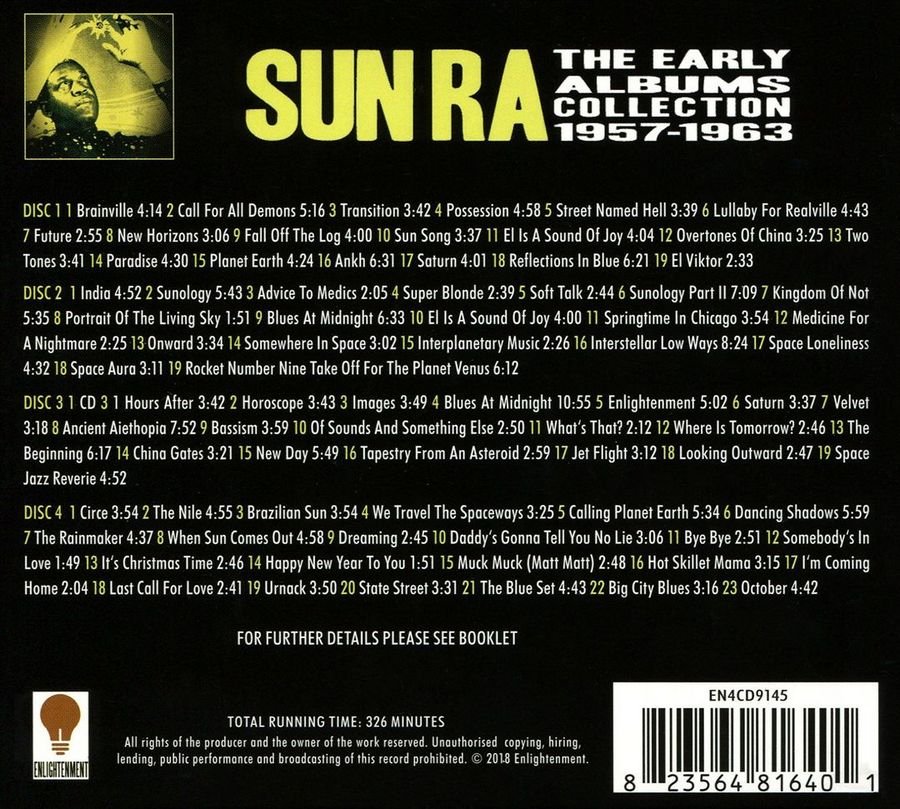 Sun Ra - The Early Albums Collection (1957-1963) (2018)4CD Lossless