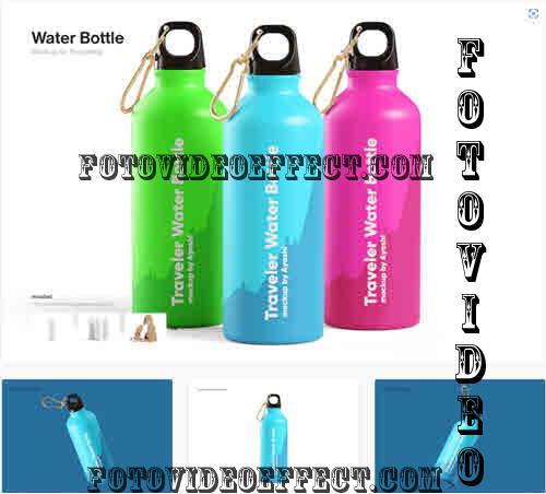 Water Bottle Mockup - 7VQWWJY