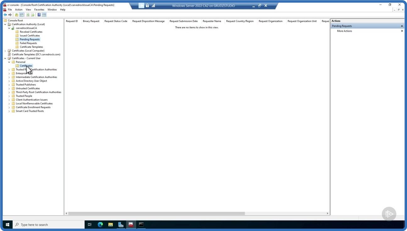 Windows Server 2022 Implement Active Directory Certificate Services  Pluralsight
