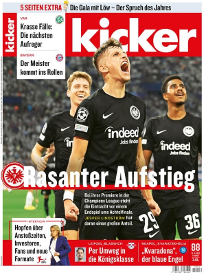 Kicker Sportmagazin Nr 88 vom 31 Oktober 2022