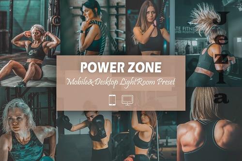 12 Power Zone Mobile & Desktop Lightroom Presets, Fitness LR - 2214154
