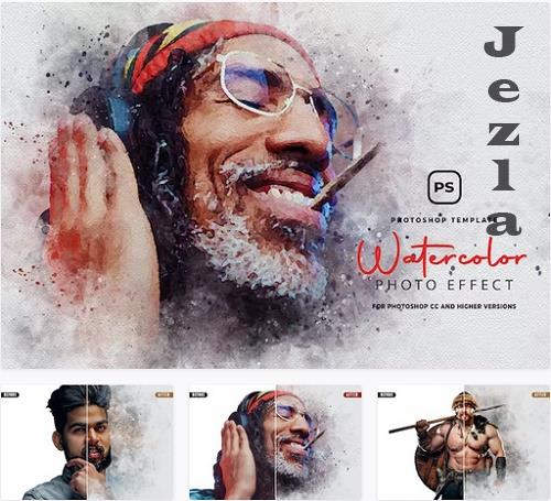 Watercolor Effect Photoshop - JUGLTTX