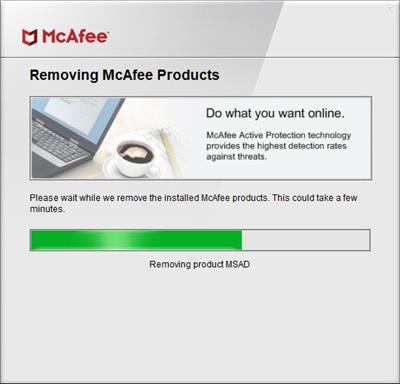 McAfee Consumer Product Removal Tool 10.5.137