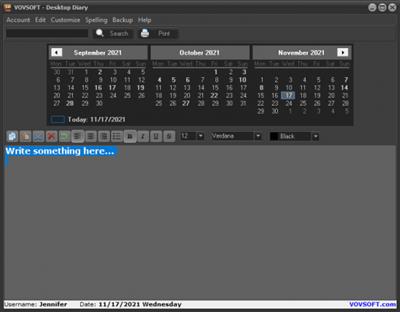 VovSoft Desktop Diary  1.5