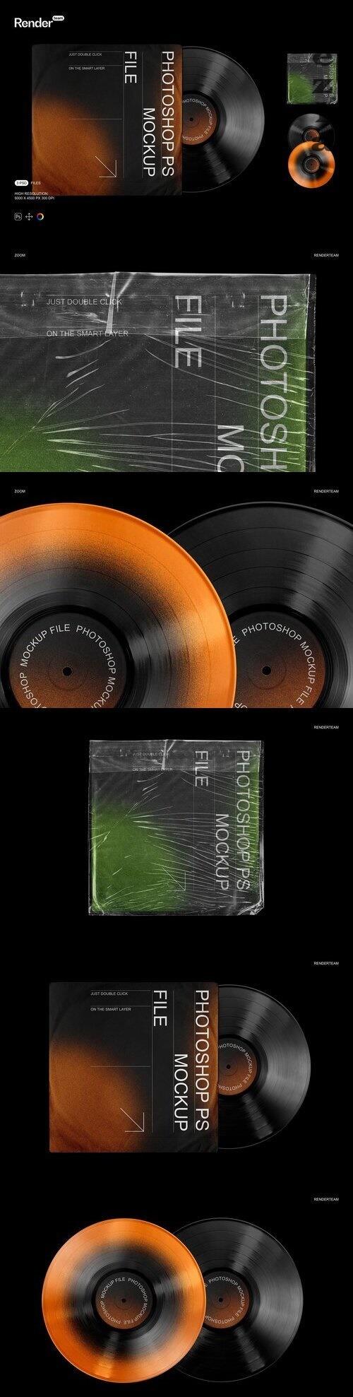 Vinyl Record Mockup Set - 10283681