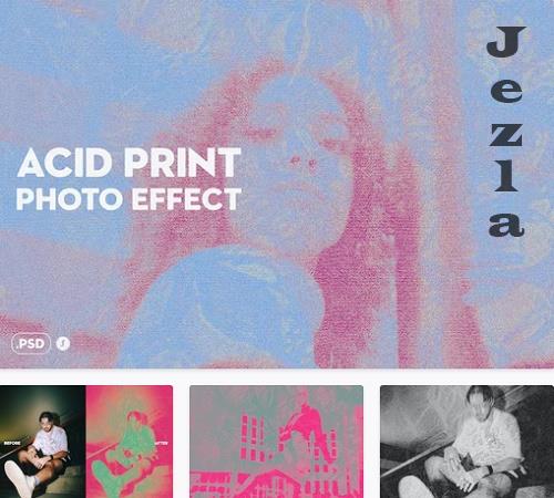 Acid Print Photo Effect - RR7ZM52
