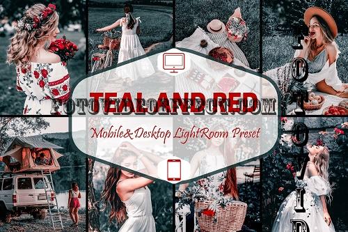 10 Teal And Red Mobile & Desktop Lightroom Presets, Moody - 2214147
