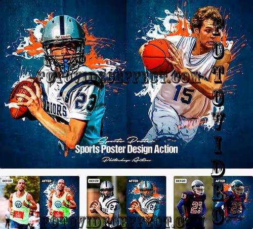 Sports Poster Design Action - MU9HL2T