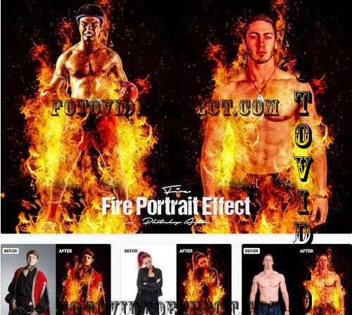 Fire Portrait Effect - 89VH6X8