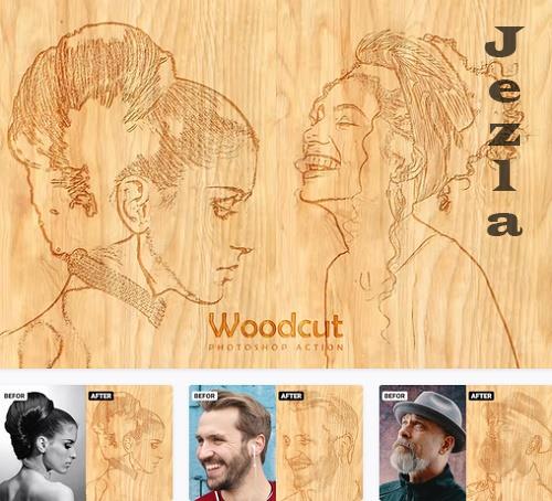 Woodcut Photo Effect - UWTSP8S