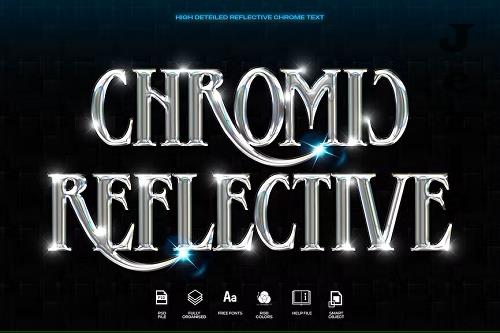 Chrome Reflective Photoshop Text Effect - UGTZWT9