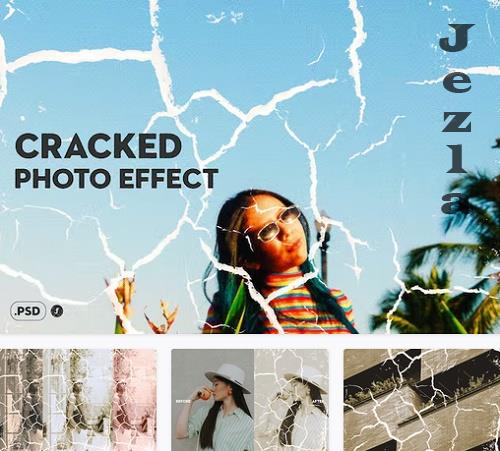 Cracked Photo Effect - 6HXL6PB