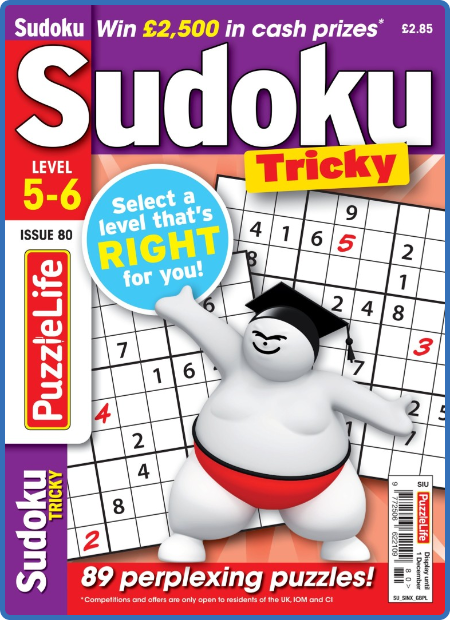 PuzzleLife Sudoku Tricky – October 2022