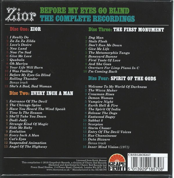 Zior - Before My Eyes Go Blind: The Complete Recordings [WEB] (1971-73/2019) 4CD