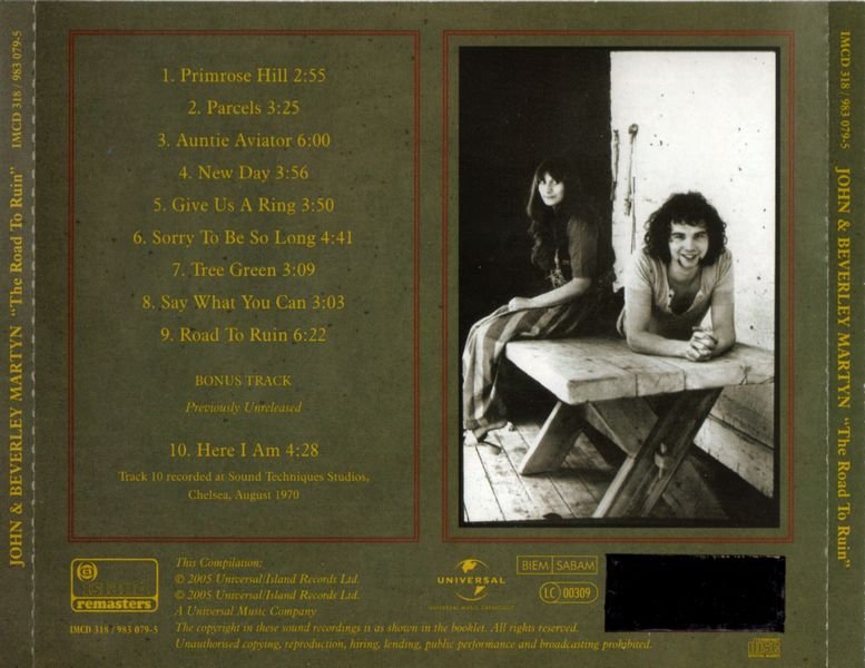 John & Beverley Martyn - The Road To Ruin (1970) (2005)Lossless