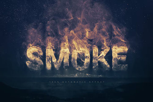 Smoke Logo Text Effect