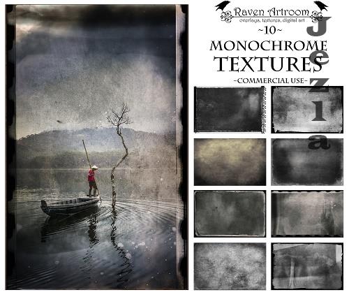 Monochrome Textures, Vintage Textures, Photoshop Overlays - 2260779