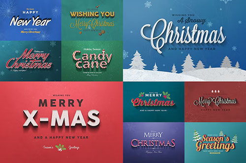 Christmas Text Effects Vol.1 PSD