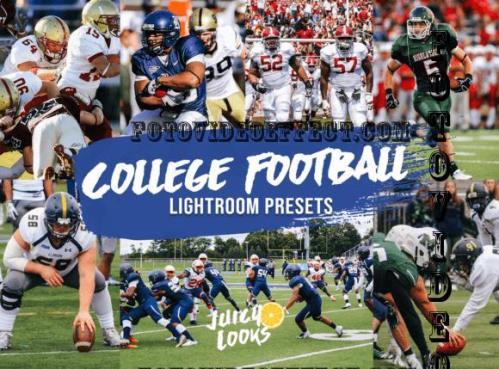 College Football Lightroom Photoshop