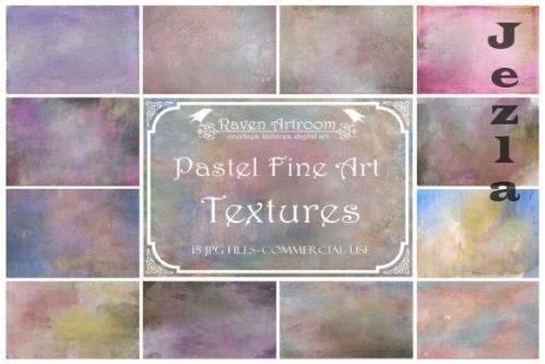 Pastel Fine Art Textures, Vintage Textures, Digital Paper - 2261031