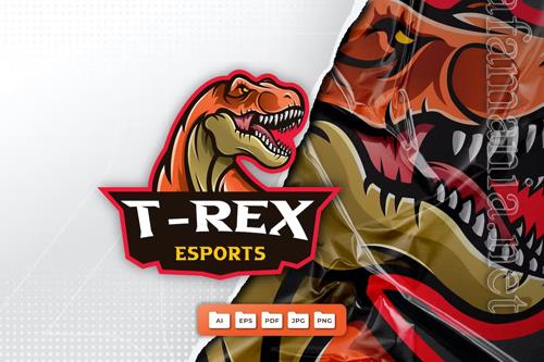 T-Rex Mascot Logo Design
