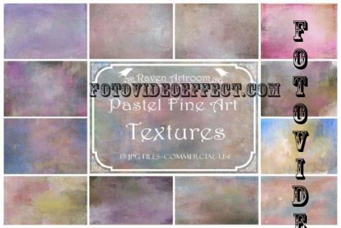 Pastel Fine Art Textures, Vintage Textures, Digital Paper - 2261031