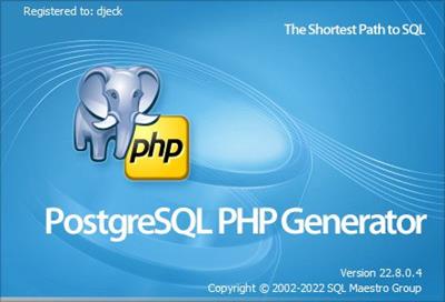 PostgreSQL PHP Generator Professional 22.8.0.4  Multilingual