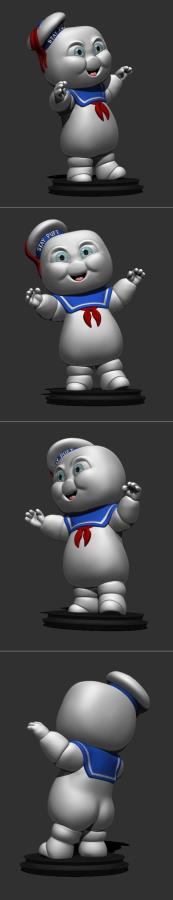 Little Big Head - Stay Puft Marshmallow Man 3D Print
