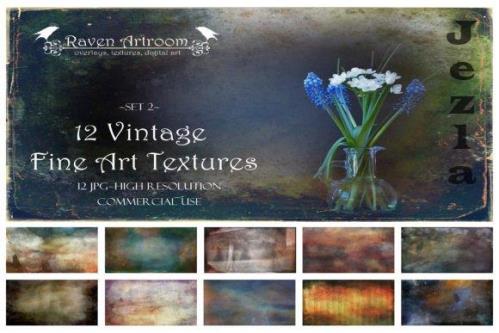 Vintage Fine Art Textures, Photoshop Overlays, Digital Paper - 2264072