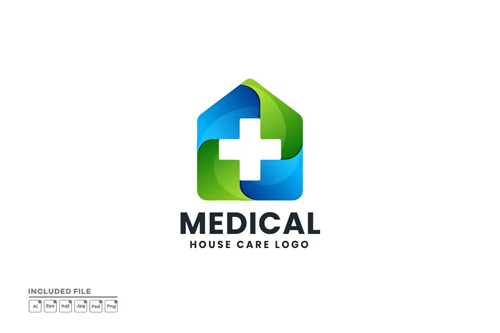 Medical House Logo PSD