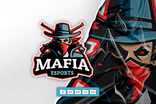 Mafia Mascot Logo Design vol 2