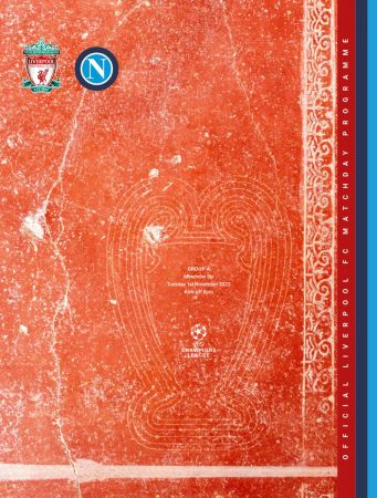 Liverpool FC Programmes   Liverpool FC vs Napoli CL   1 November 2022