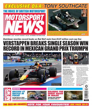 Motorsport News   03 November 2022